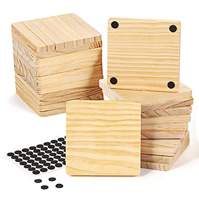 24 Pack Unfinished Wood Coasters, GOH DODD 4 Wood Slices for Nature Crafts  & Wedding Decoration, Blank Coasters Wood Kit for DIY Architectural Models  Drawing Painting Wood Engraving, Square - Yahoo Shopping