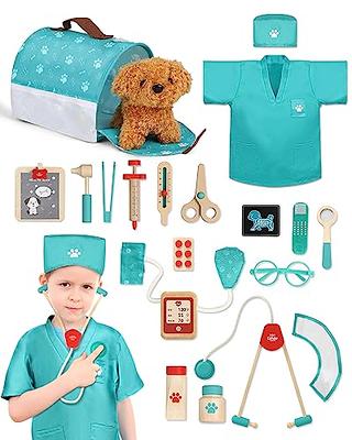 HYAKIDS Vet Play Sets Toy Doctor Kit for Kids - Pet Care Play Set