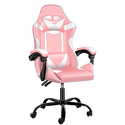 Pink Gaming Chair Big and Tall Gamer Chair Racing Style