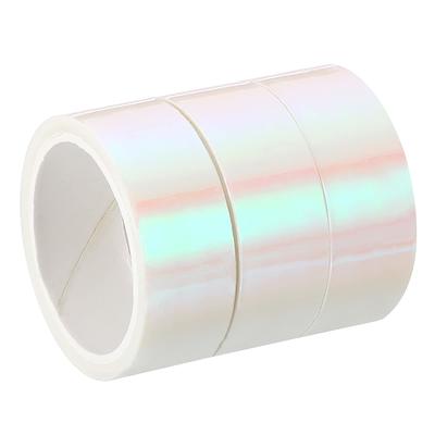 3pcs 15mmx5m Holographic Tape Adhesive Metallic Foil Masking