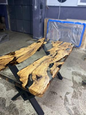 Olive Wood Epoxy Table, Olive Wood Table, Custom 96 X 40 Olive