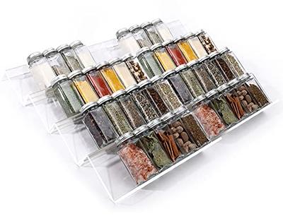 Adjustable Spice Rack, Expandable Plastic Tray Drawer Organizer 12