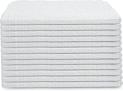 Buffalo Industries (10524) Absorbent White Recycled T-Shirt Cloth Rags - 25  lb. box - For All-purpose Wiping, Cleaning, and Polishing - Made from 100%