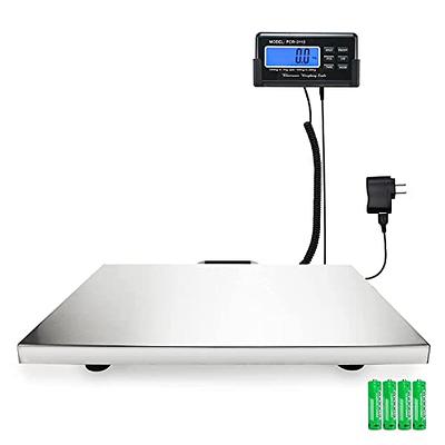 Miumaeov Postal Scale Pet Scale Dog Scales for Large Breed Shipping Scale for Packages Digital Livestock Scale Stainless Steel Platform Electronic
