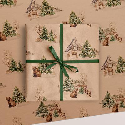 Pooh&Honey Eco Gift Wrapping Paper Rolls | Classic Winnie-the-Pooh  Illustration Recycle Papers for Holiday and Kids Birthday Gift Wraps