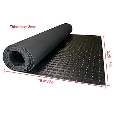 Rubber Flooring 3mm Thick Garage Floor Mat Waterproof Anti Slip 4