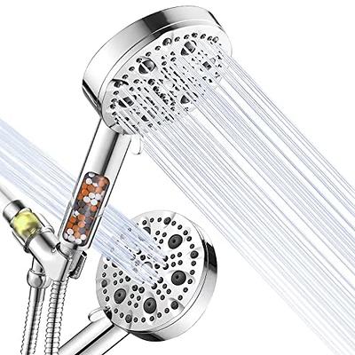 EAARSUO Handheld Shower Head with Filter, Hard Water Filter Shower Head  with 9 Mode, High Pressure Filtering Shower Head, Water Softener Shower Head  for Hard Water, Shower Envy Shower Heads (Chrome) 