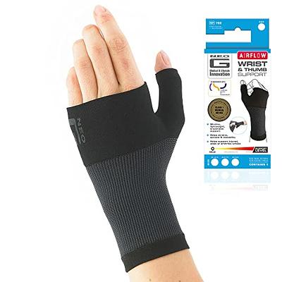 VELPEAU Elastic Thumb Compression Sleeve - Flexibility & Stability.  Breathable thumb and wrist sleeve gentle support alleviates
