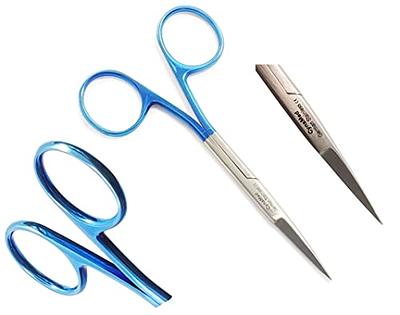 GERMANIKURE Nail and Cuticle Scissors - FINOX Stainless Steel Professional  nail scissors for nail tips - nail scissors curved Manicure Tools in