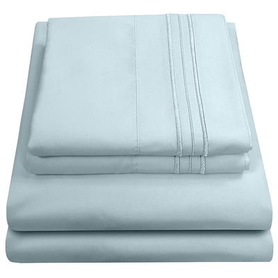 Sweet Home Collection 1800 Series Bed Sheets - Extra Soft Microfiber Deep  Pocket Sheet Set - Teal, King 