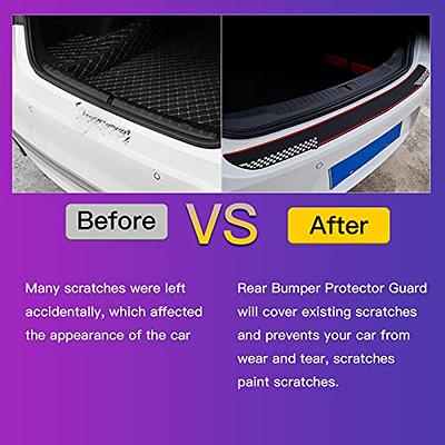 Trunk Rubber Protection Strip Rear Bumper Protector Cover for SUV/Cars,  Easy DIY
