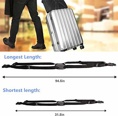 Luggage Strap Tag Belt Set, Vinoil 2X Heavy Duty Adjustable Suitcase  Luggage Belt Strap, 1x Adjustable Bag Strap Luggage Attachment Strap, 2X  Luggage