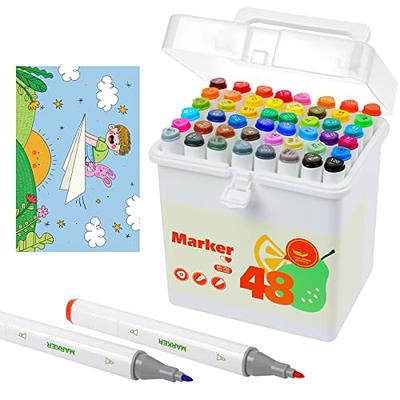 ParKoo 80 Colors Dual Tips Alcohol Art Markers