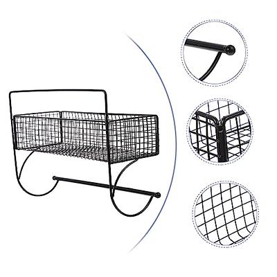 Alipis Under Shelf Storage Basket, Metal Wire Hanging Baskets Under Shelf  Organizer Cabinet Storage Container Holder for Kitchen, Pantry, Bathroom,  Office (Black) - Yahoo Shopping