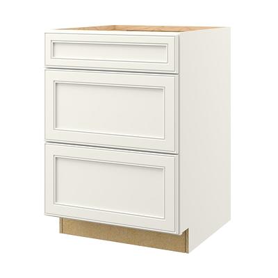 Allen + Roth Aveley 36-in W x 34.5-in H x 24-in D Linen Maple Drawer Base Semi-Custom Cabinet 21363Av