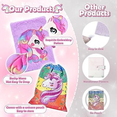 Buy Topgifties 4 Pieces Unicorn Stationery Gift Set for Kids Unicorn Fur  Pouch Unicorn Fur Diary Unicorn Fur Notebook for Girls Unicorn Pen Unicorn  Card Holder Coin Pouch Travel Pouch for Girls