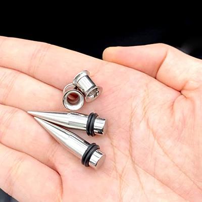 2 in 1 Ear Stretching Taper Set Gauges Screw Fit Tunnels Plugs
