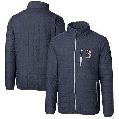 Boston Red Sox Stitches Wordmark Raglan Quarter-Zip Top - Heather Gray