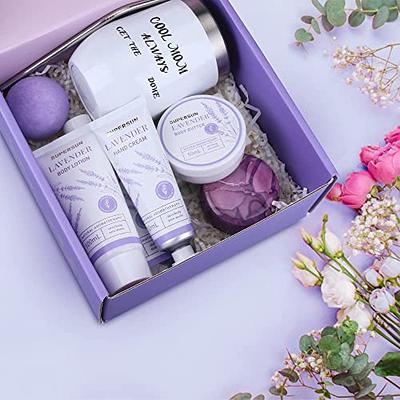 Gifts for Mom Relaxing Spa Christmas Gift Basket for Women,Lavender  Scented, 8PCS Includes Body Lotion,Bubble Bath,Body Butter,Bath Soap,Hand  Cream,Bath Bomb,Jar Candle & Tumbler with Straw - Yahoo Shopping