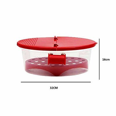 Microwave Pasta Cooker With Strainer Heat Resistant Pasta Boat