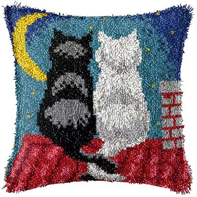 Buyecity Latch Hook Rug Kits for Adults, DIY Animal Cat Pattern