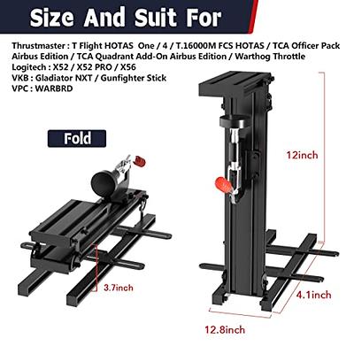 Mount Gladiator Mount Foldable for Pro/X56 - 16000M/HOTAS Desk Thrustmaster Hotas One/4/TCA/VKB Warthog/T WARBRD（2PCS） Joystick Flight X52/X52 Flight Yahoo Mount Hotas Throttle for Logitech T Joystick Shopping NXT/VPC