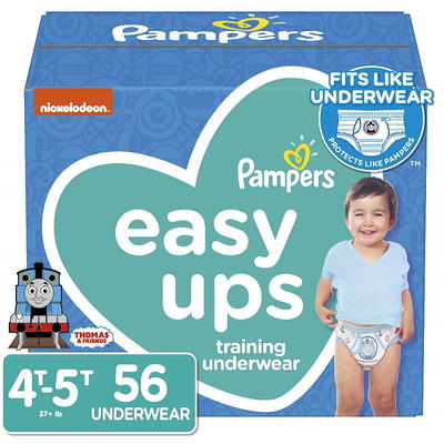 Pampers Easy Ups Training Pants Girls 4T-5T (37+ lbs), 56 count