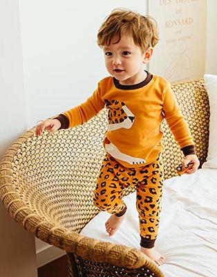 VAENAIT BABY Kids Boy Long Sleeve Cotton Sleepwear Pajamas 2pcs