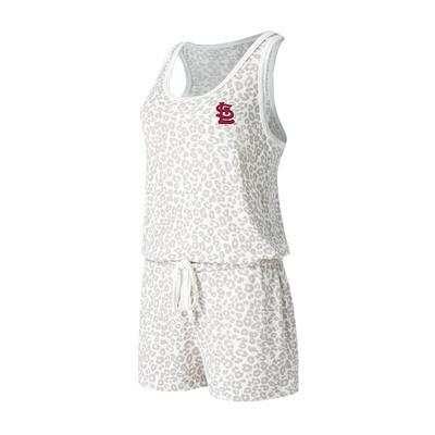 Concepts Sport White Boston Red Sox Reel Pinstripe Tank Top & Shorts Sleep Set