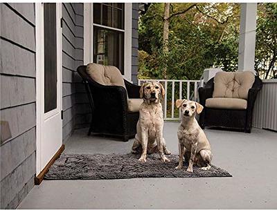 My Doggy Place Dog Mat for Muddy Paws, Washable Dog Door Mat, Charcoal,  Runner 