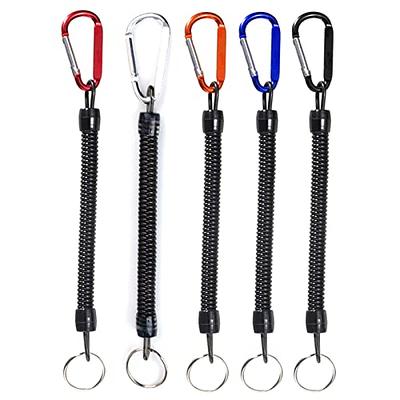 Fishing Lanyards Elastic Rope Retention String Fishing Rope with Camping  Carabiner Safety Lock Fishing Tool Accessories Fishing Lanyards Fishing  Tool