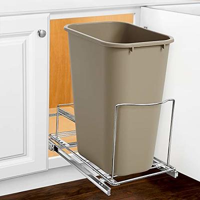 Tilt Out Trash Bin Cabinet Wooden with Negative Ion and Deodorizing Kitchen  Trash can Laundry Sorter