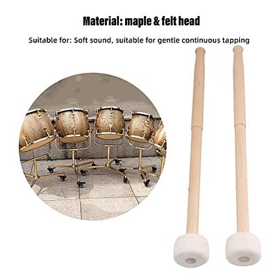 2Pcs Timpani Stick 14 Inch Maple Tuning Drum Hammer Felt Head for