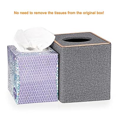 Sumnacon Resin Square Tissue Box Cover - Stylish Cube Tissue Box Holder  with Open Bottom, Decorative…See more Sumnacon Resin Square Tissue Box  Cover 