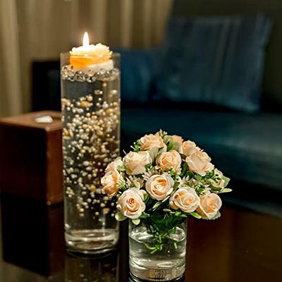 Roses and pearled candles make the perfect setup for Valentine's Day!