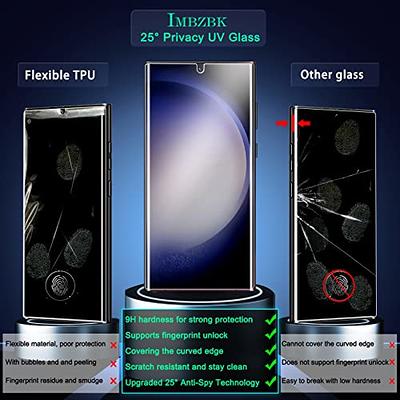 3+3 Pack for Samsung Galaxy S23 Ultra Screen Protector Not Glass,3 Pack TPU  Film with 3 Pack Tempered Glass Camera Lens 