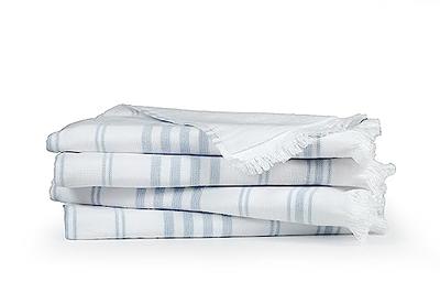 Basics 100% Cotton Quick-Dry Hand Towel, 8-Pack, White, 28 x 16