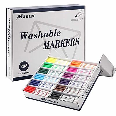 Color Swell Super Tip Washable Markers Bulk Pack 6 Boxes of 8 Vibrant