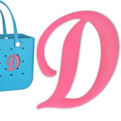  Funcious Bag Charms for Bogg Bag Accessories Rubber Beach Bag  Accessories, Decorative Alphabet Lettering Bogg Bag Charms Inserts for DIY  Beach Tote Bag Accessories