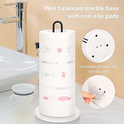 Paper Towel Holder Countertop, OBODING, Kitchen Paper Towel Stand Holder  for Kitchen Organization and Storage, Paper Towel Holders for Standard and