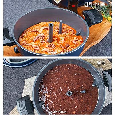 [Lampcook Plus]_Rotating blade/Automatic stirrer pot/Hand Free_self  rotating with silicone blader/Easy to cook and clean/Ceramic coating/Oil