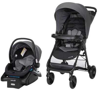 Monbebe Dash Travel System Stroller and Infant Car Seat, Pinstripe 