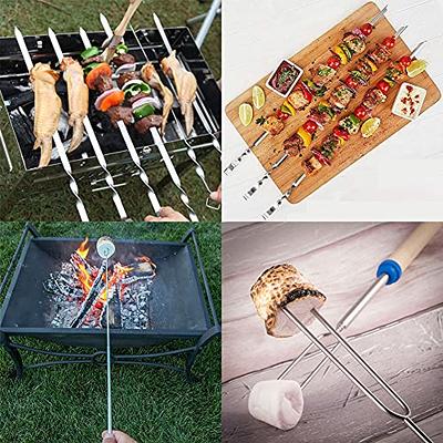 Spinning Campfire Marshmallow Hot Dog Light Up Extends Extendable Stick  Camping