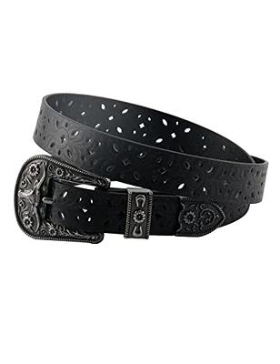 Topacc Rhinestone Studded Western Belt