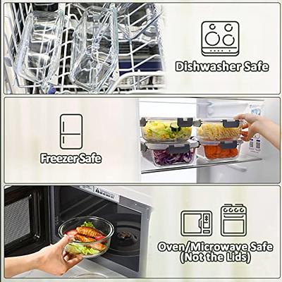 Glasslock 24 Piece Oven Microwave Safe Glass Food Storage Containers Set w/  Lids