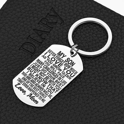 To My Son Keychain Inspirational Gift for Son Birthday Gifts Son Gifts from  Mom Son Christmas Gifts Graduation Gifts Son Inspirational Keychain - Yahoo  Shopping