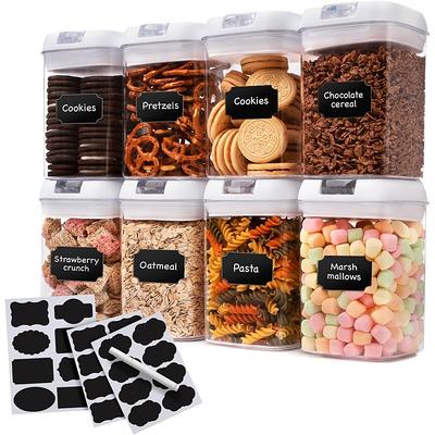 Cheer Collection Set of 8 Uniform Size Airtight Food Storage Containers -  Yahoo Shopping