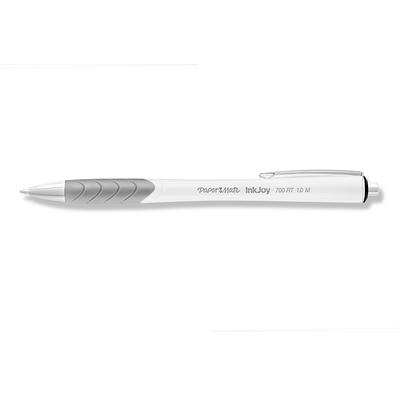 Paper Mate InkJoy Retractable Gel Pen, Medium 0.7mm Point, Black Barrel -  12 / Box - Black Ink 