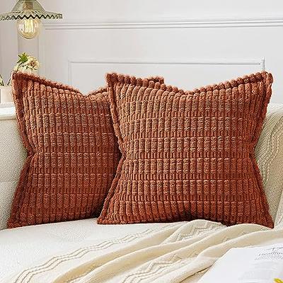 MIULEE Premium Striped Hypoallergenic Throw Pillow Inserts Decorative