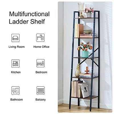 Hoctieon 4 Tier Bookshelf Tall Bookcase Shelf Storage Organizer